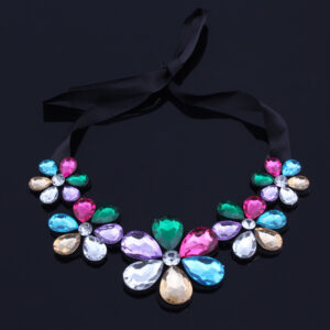 Crystal Flower Necklace,