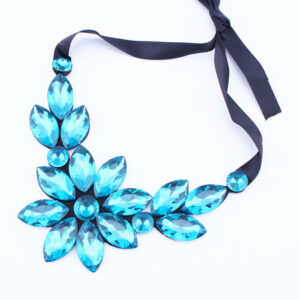 Rhinestone Flower Necklace