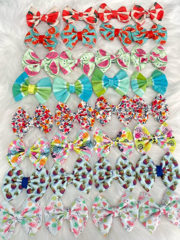 Summer Slide on Collar Small Bows